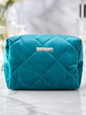 Stunning La Mer Quilted Cosmetic Bag Makeup Pouch Toiletries Toiletry Travel